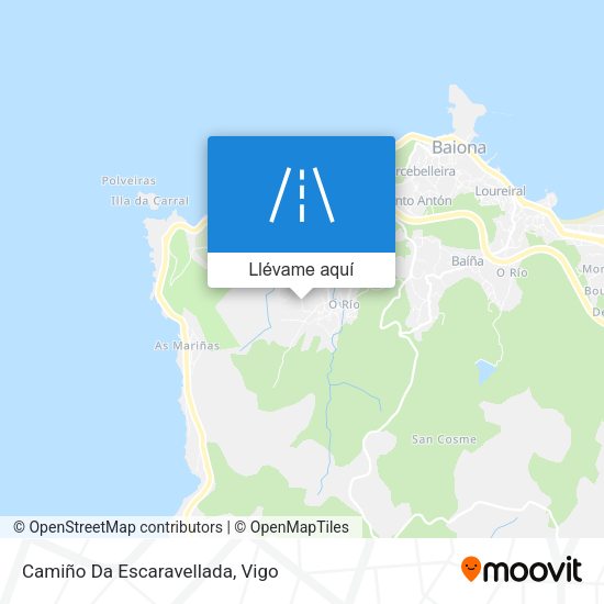 Mapa Camiño Da Escaravellada