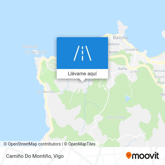 Mapa Camiño Do Montiño