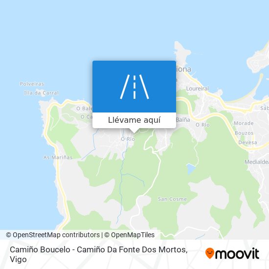 Mapa Camiño Boucelo - Camiño Da Fonte Dos Mortos