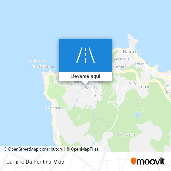Mapa Camiño Da Pontiña