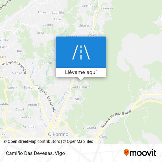 Mapa Camiño Das Devesas