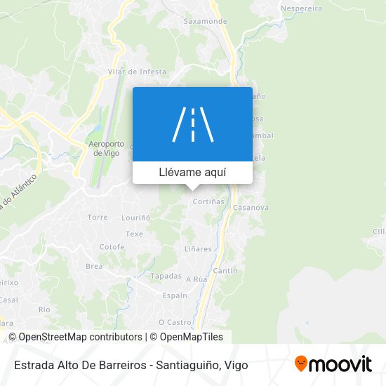 Mapa Estrada Alto De Barreiros - Santiaguiño