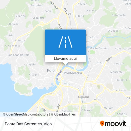 Mapa Ponte Das Correntes