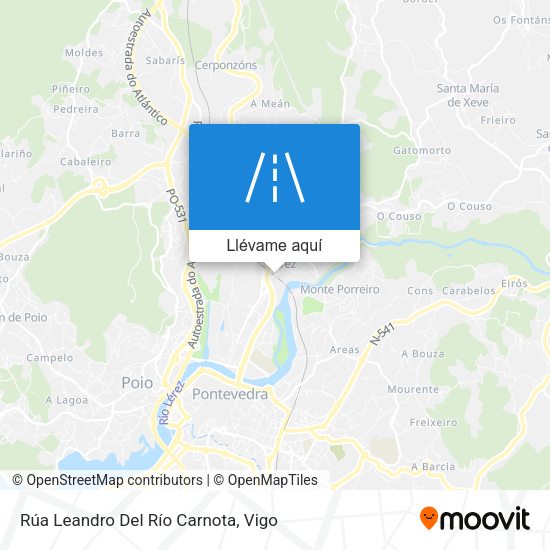 Mapa Rúa Leandro Del Río Carnota