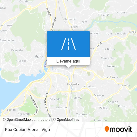 Mapa Rúa Cobian Arenal