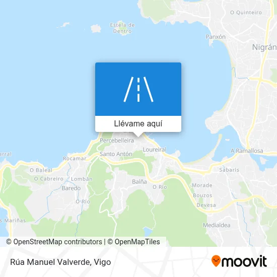 Mapa Rúa Manuel Valverde