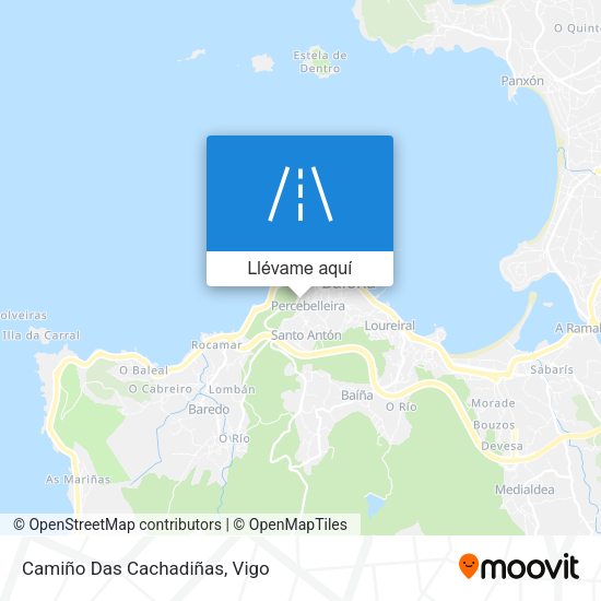 Mapa Camiño Das Cachadiñas