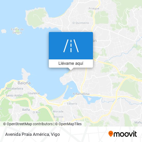 Mapa Avenida Praia América