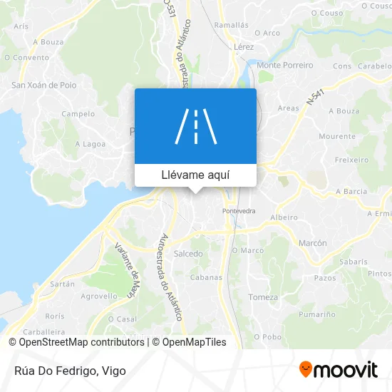 Mapa Rúa Do Fedrigo