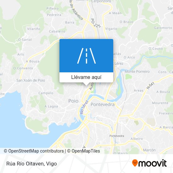 Mapa Rúa Río Oitaven