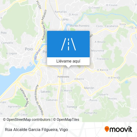 Mapa Rúa Alcalde García Filgueira