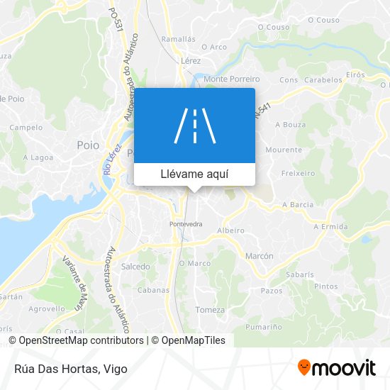 Mapa Rúa Das Hortas