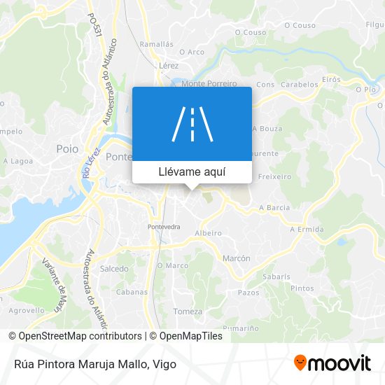 Mapa Rúa Pintora Maruja Mallo