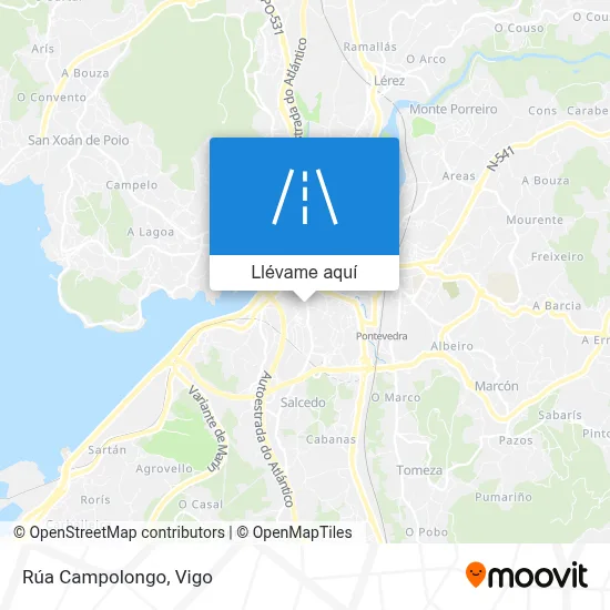 Mapa Rúa Campolongo