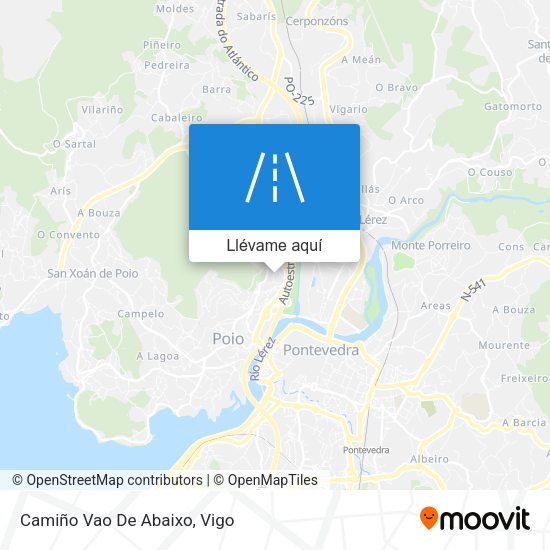 Mapa Camiño Vao De Abaixo