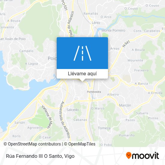 Mapa Rúa Fernando III O Santo