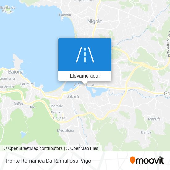 Mapa Ponte Románica Da Ramallosa