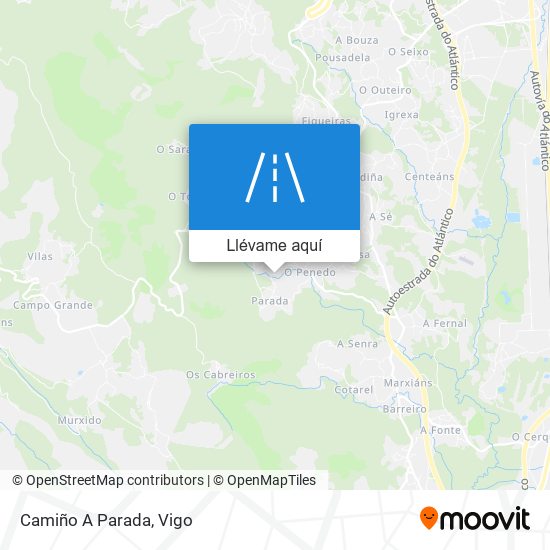 Mapa Camiño A Parada