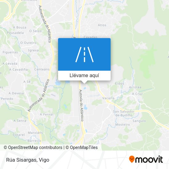 Mapa Rúa Sisargas