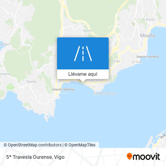 Mapa 5ª Travesía Ourense