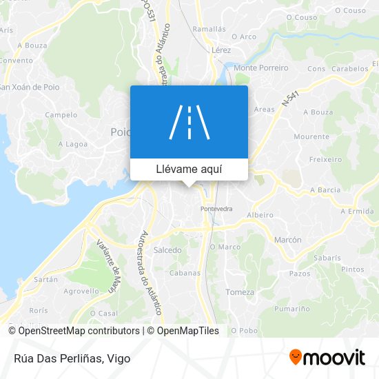 Mapa Rúa Das Perliñas