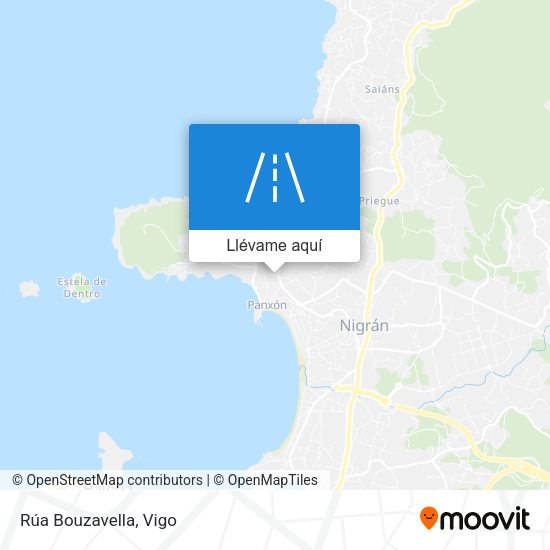 Mapa Rúa Bouzavella
