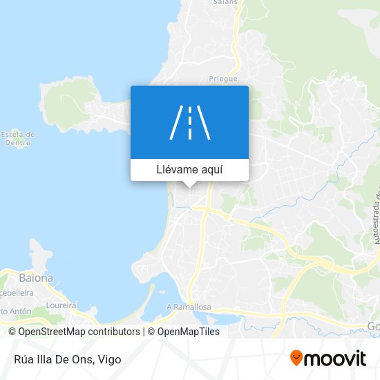 Mapa Rúa Illa De Ons