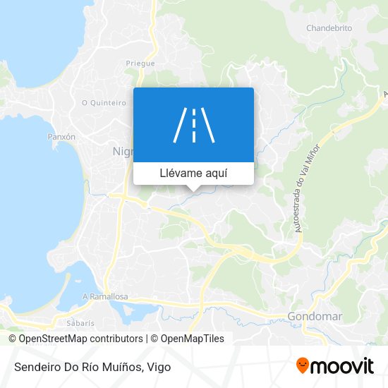 Mapa Sendeiro Do Río Muíños
