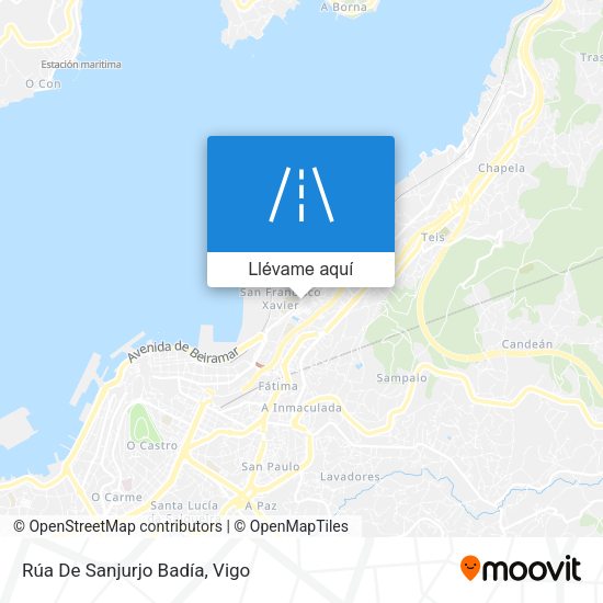Mapa Rúa De Sanjurjo Badía