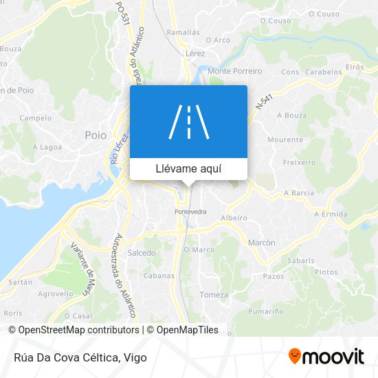 Mapa Rúa Da Cova Céltica