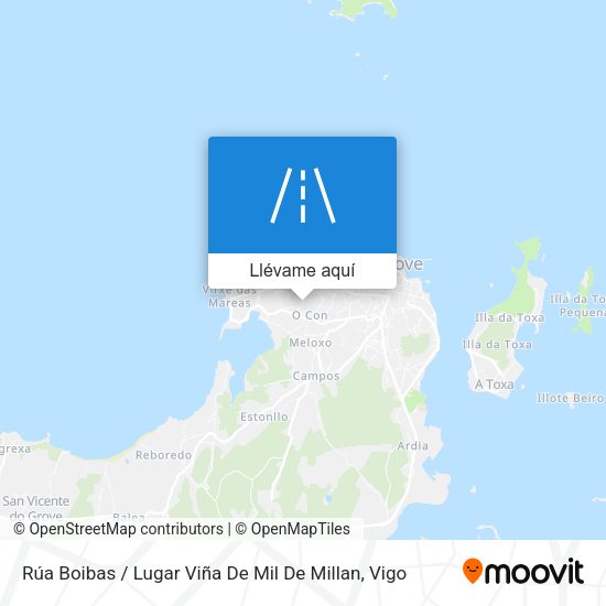 Mapa Rúa Boibas / Lugar Viña De Mil De Millan