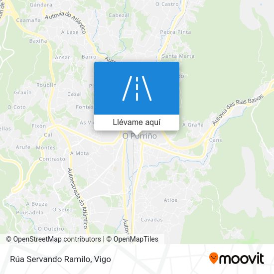 Mapa Rúa Servando Ramilo