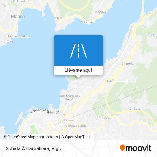 Mapa Subida Á Carballeira