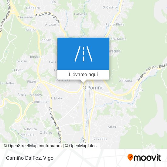 Mapa Camiño Da Foz