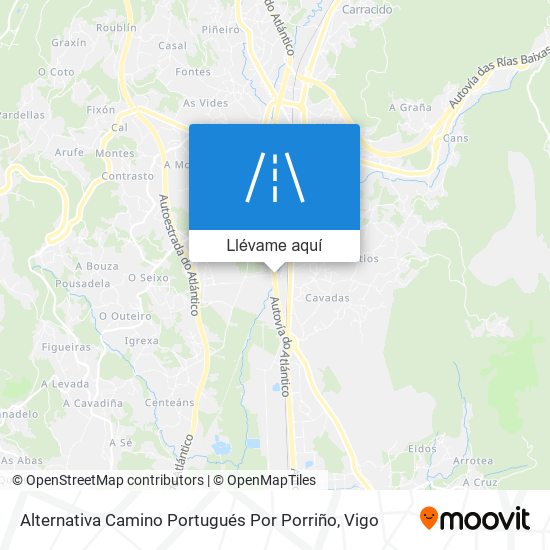 Mapa Alternativa Camino Portugués Por Porriño