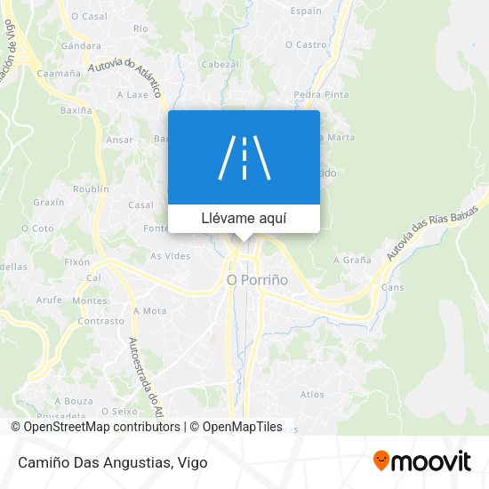 Mapa Camiño Das Angustias
