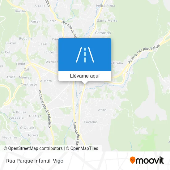 Mapa Rúa Parque Infantil