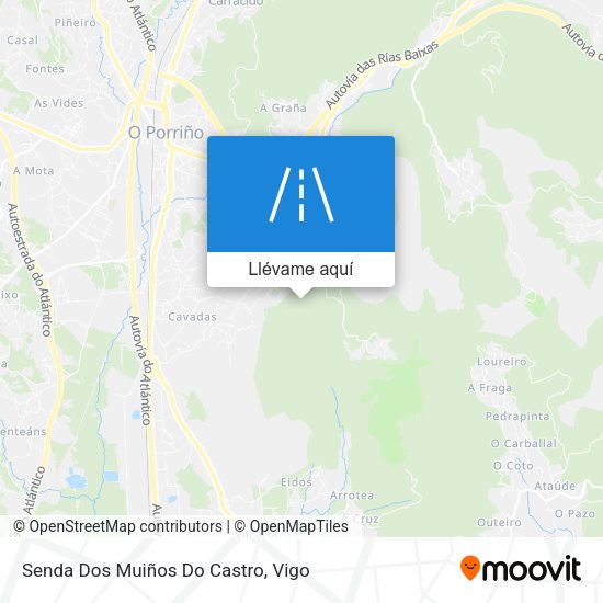 Mapa Senda Dos Muiños Do Castro