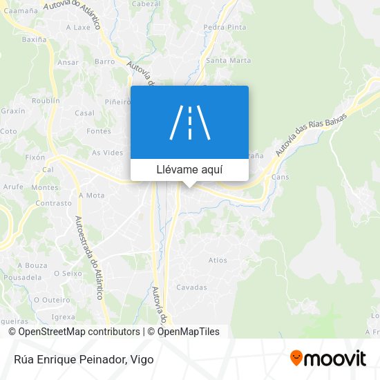 Mapa Rúa Enrique Peinador