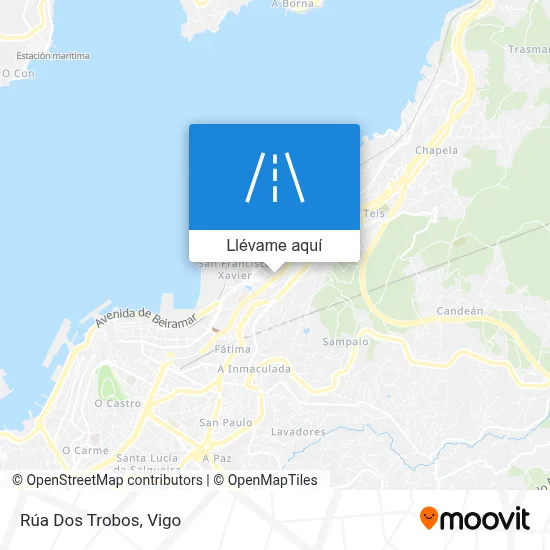 Mapa Rúa Dos Trobos