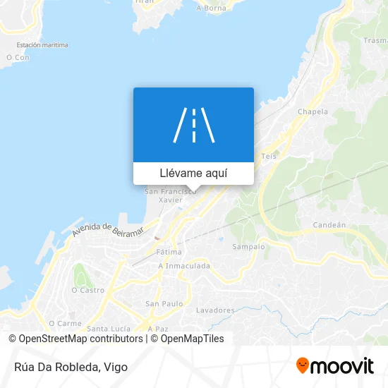 Mapa Rúa Da Robleda