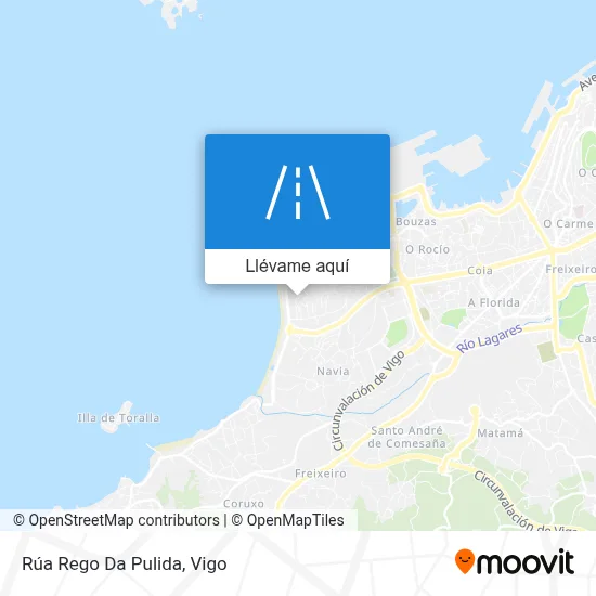 Mapa Rúa Rego Da Pulida
