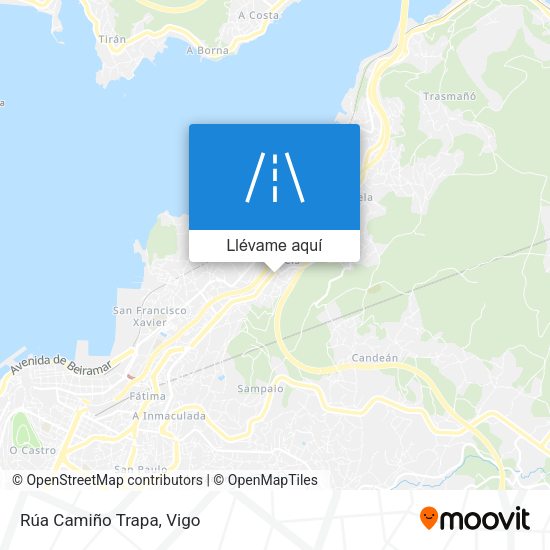 Mapa Rúa Camiño Trapa