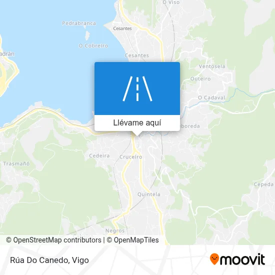 Mapa Rúa Do Canedo