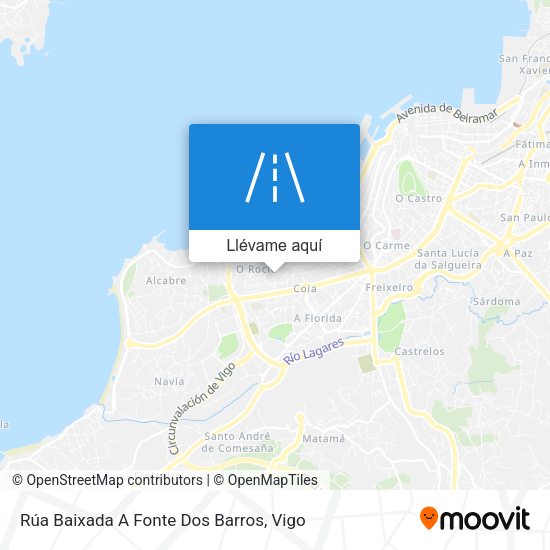 Mapa Rúa Baixada A Fonte Dos Barros