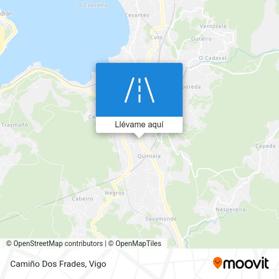 Mapa Camiño Dos Frades
