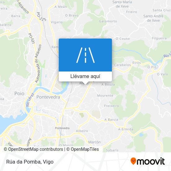 Mapa Rúa da Pomba