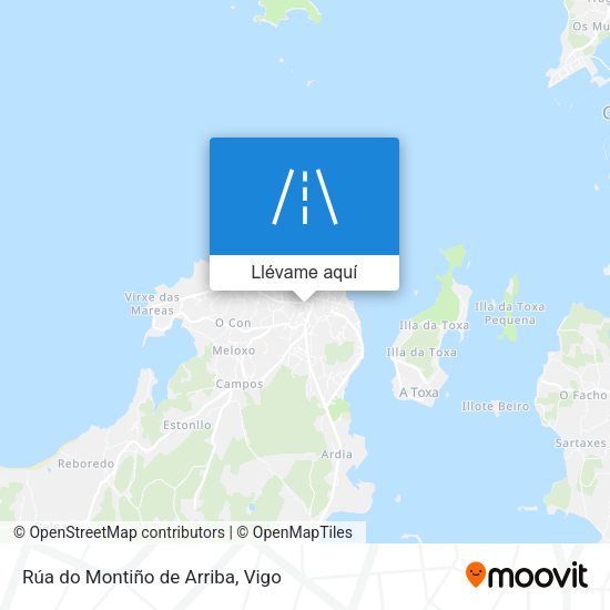 Mapa Rúa do Montiño de Arriba