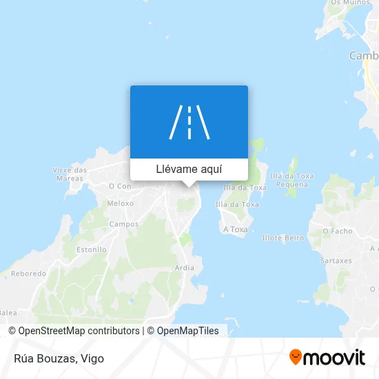 Mapa Rúa Bouzas