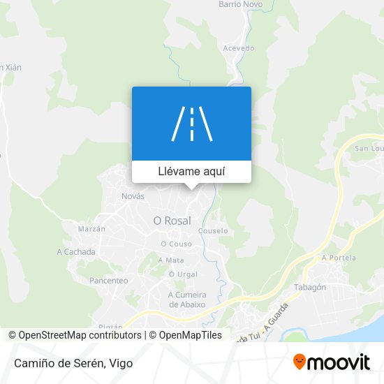 Mapa Camiño de Serén